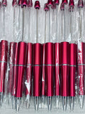 BEADABLE PLASTIC PEN PEARLESCENT RED B14 (1ct)