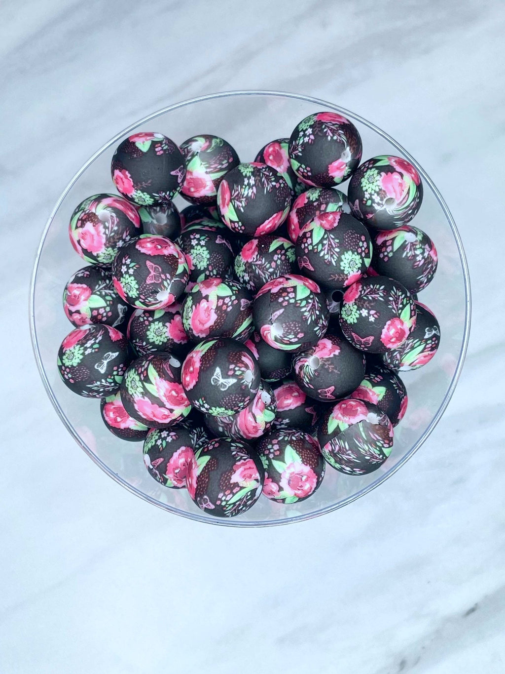 P611 DEEP FLORAL 15MM PRINT (10ct)
