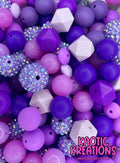 ACRYLIC SILICONE BEAD MIX #118 (48ct)