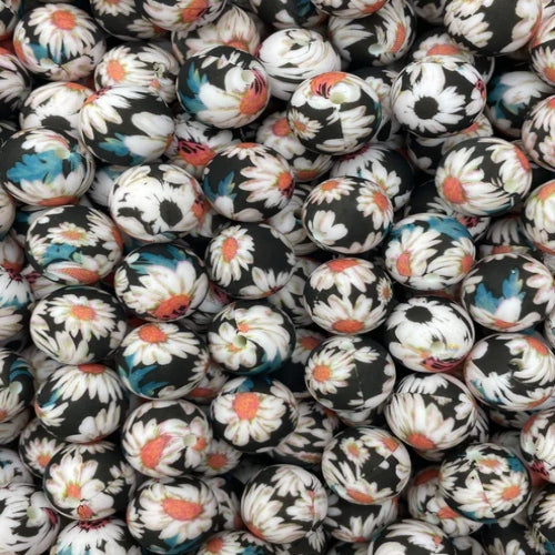 P81 WHITE DAISY 15MM PRINT (10ct)