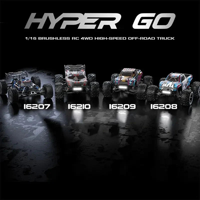 Hyper Go MJX 1/16 4WD RC Car – 70KM/H Brushless Off-Road Racing Toy